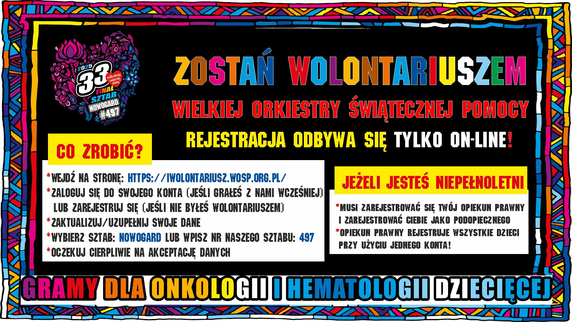 WOŚP 2025 - ZOSTAŃ WOLONTARIUSZEM!